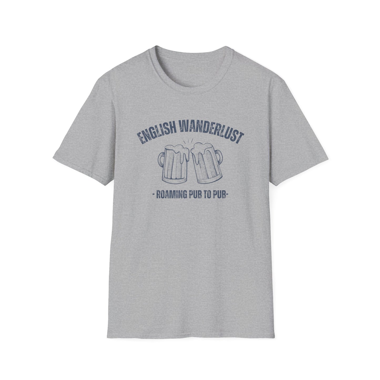 English Wanderlust Roaming Pub to Pub T-Shirt