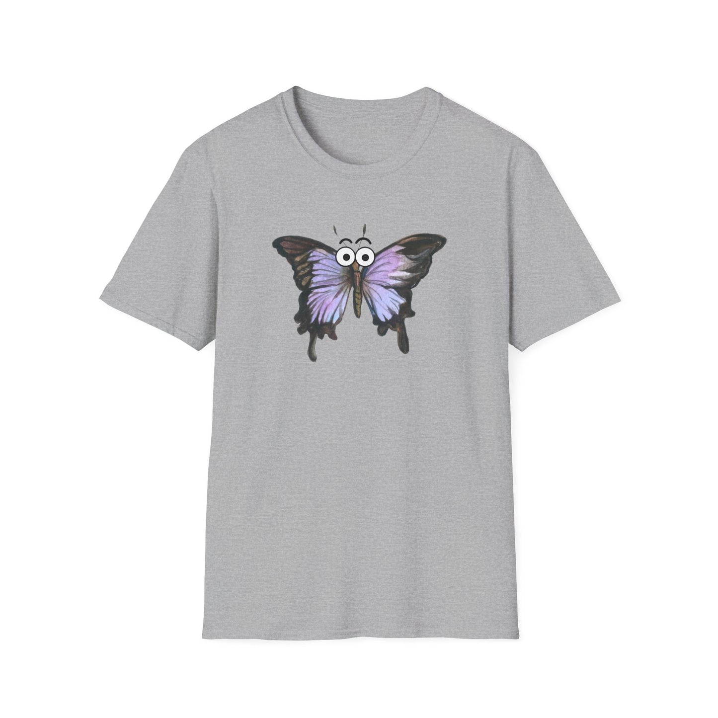 Googly Eye Watercolor Butterfly T-Shirt