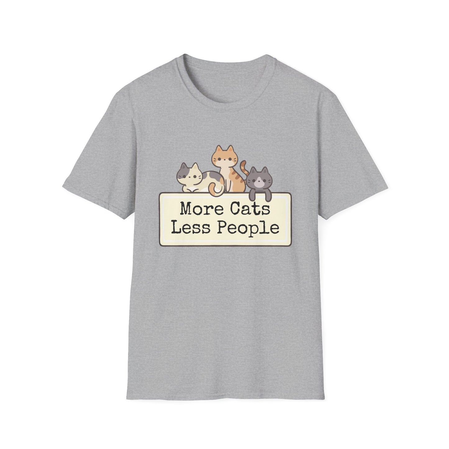 More Cats, Less People T-Shirt