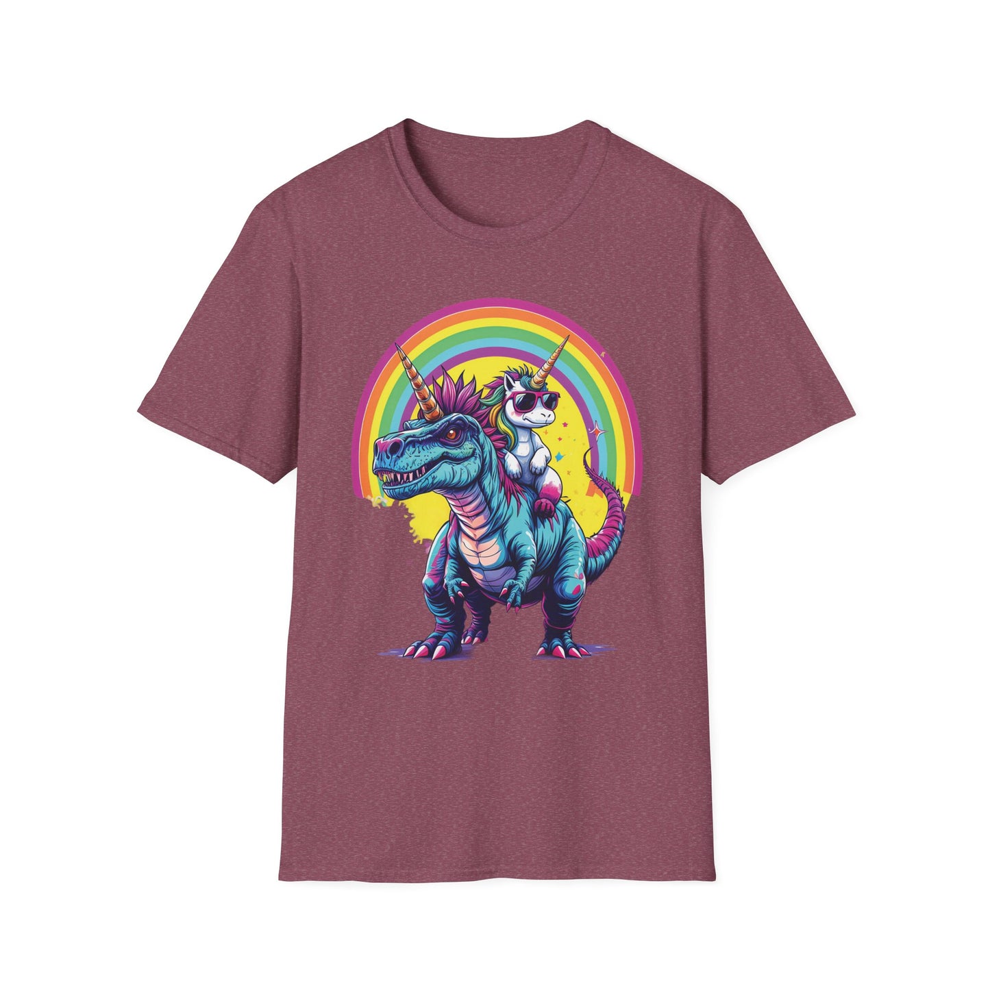 Unicorn Riding a Dinosaur Graphic Tee