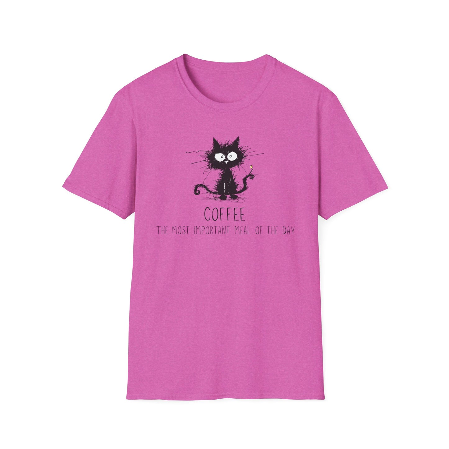 Coffee- The Most Important Meal of the Day Cat T-shirt
