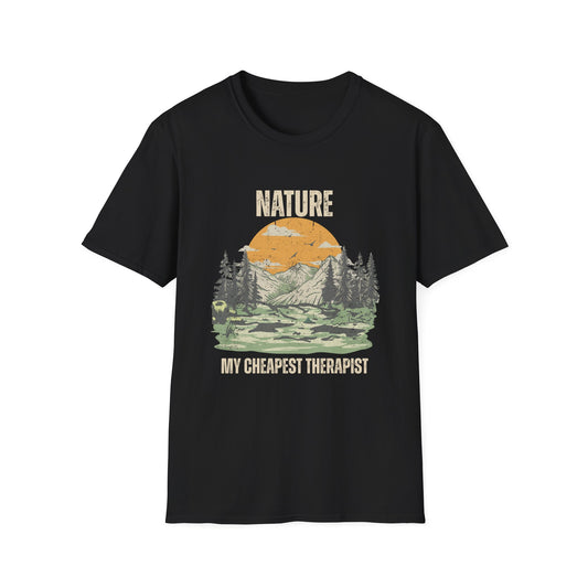 Nature, My Cheapest Therapist (Hiking) T-Shirt