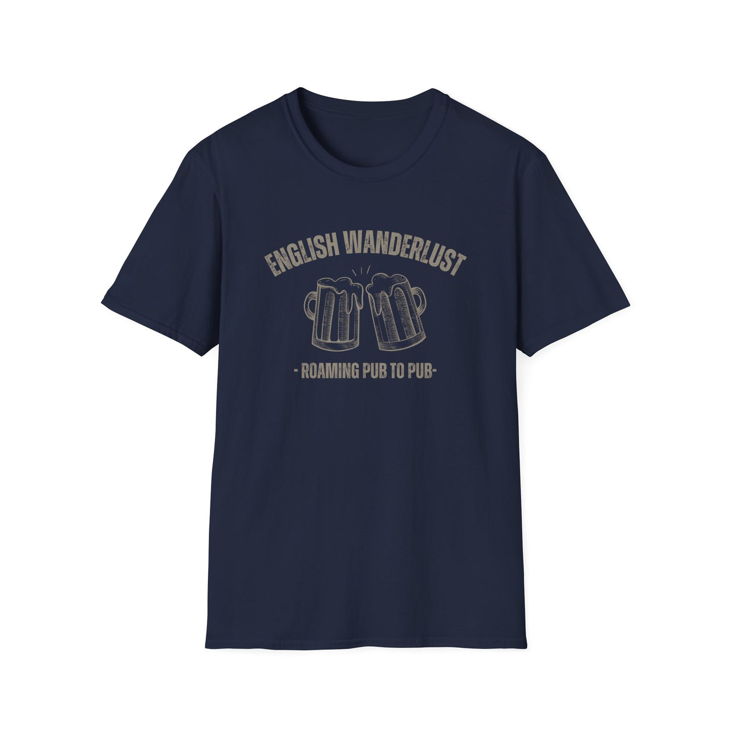 English Wanderlust Roaming Pub to Pub T-Shirt