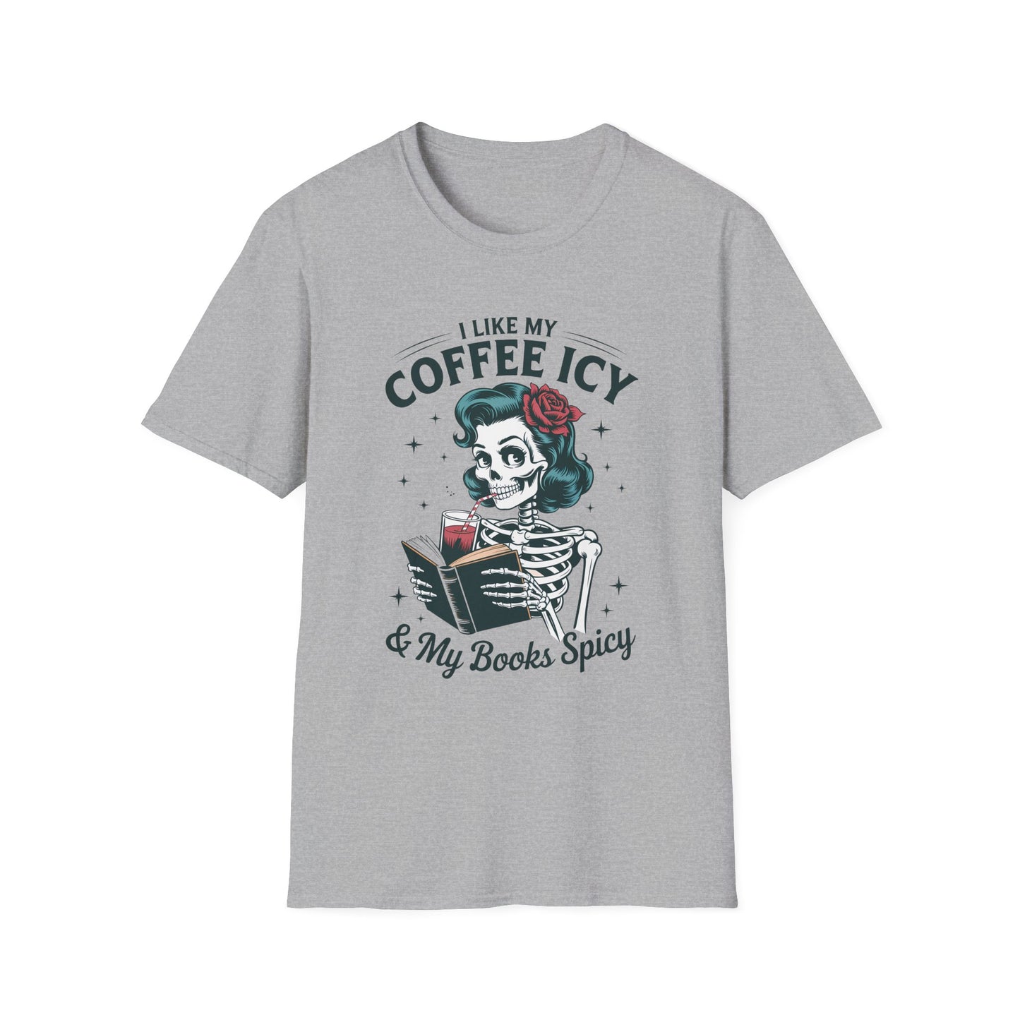 I Like my Coffee Icey and my Books Spicy T-Shirt