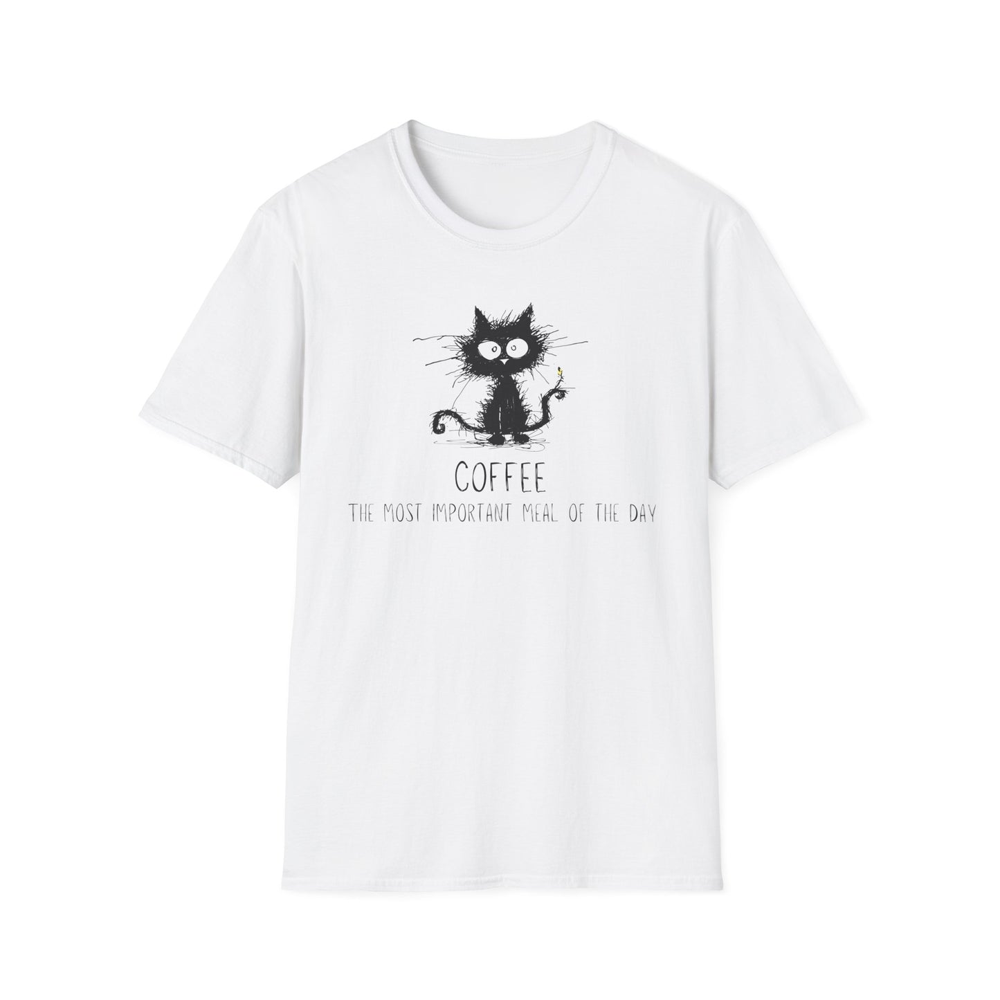 Coffee- The Most Important Meal of the Day Cat T-shirt