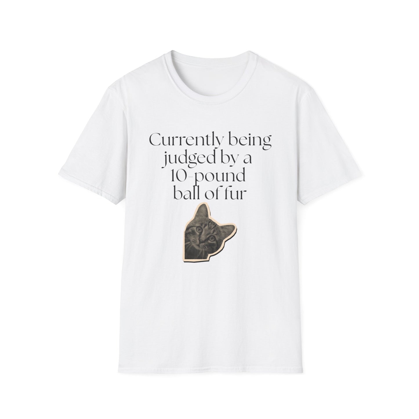 Currently Being Judged by a 10-Pound Ball of Fur Cat T-shirt
