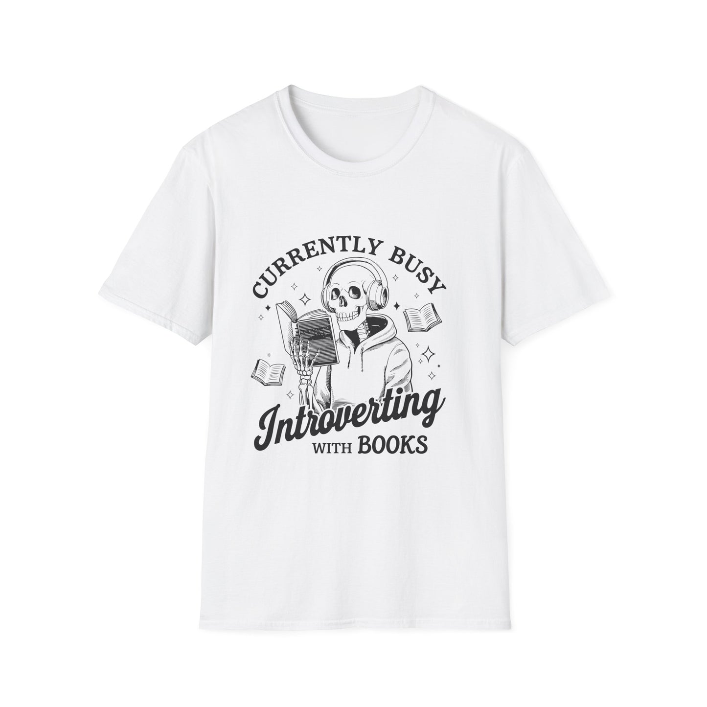 Currently Busy Introverting with Books T-Shirt