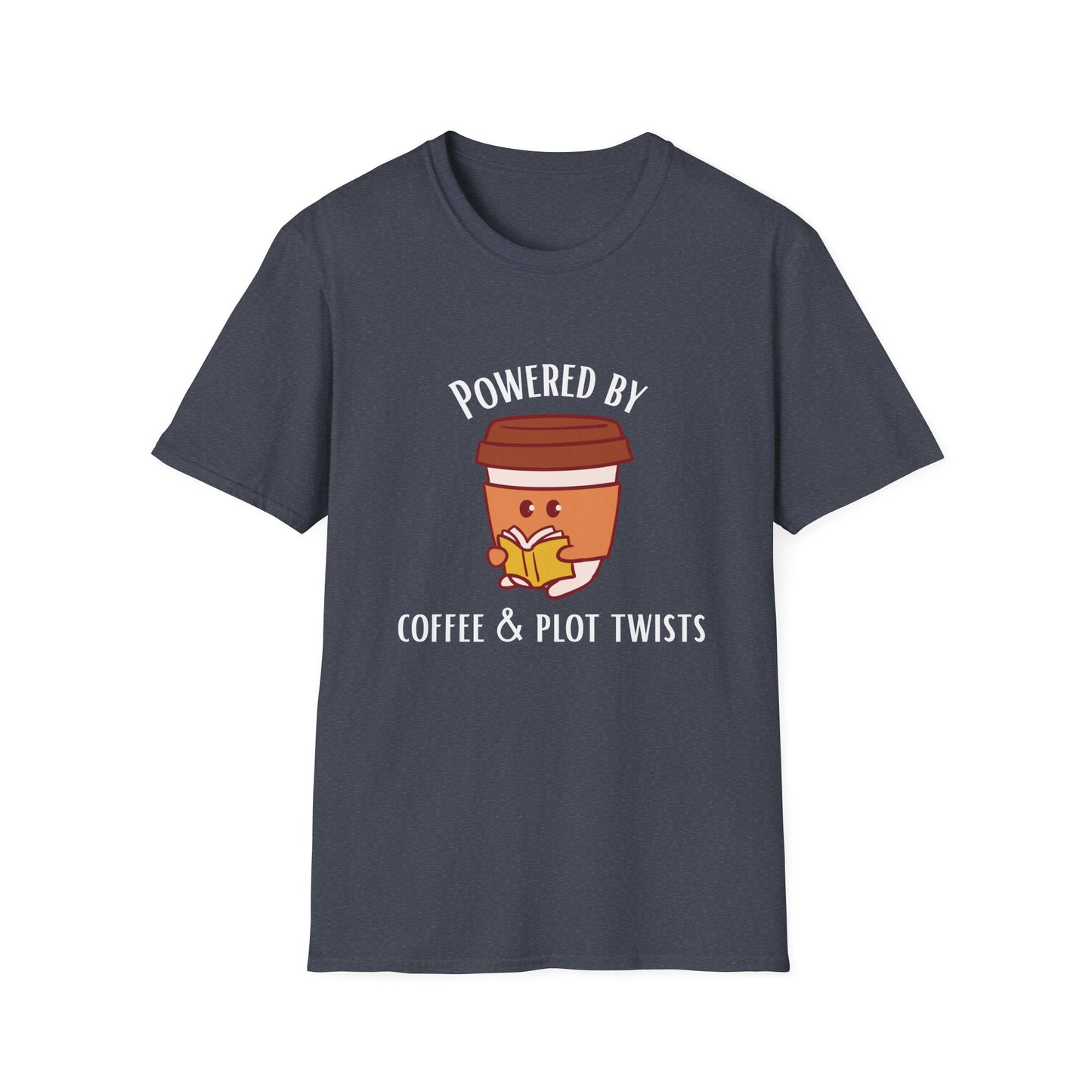 Powered by Coffee & Plot Twists T-Shirt
