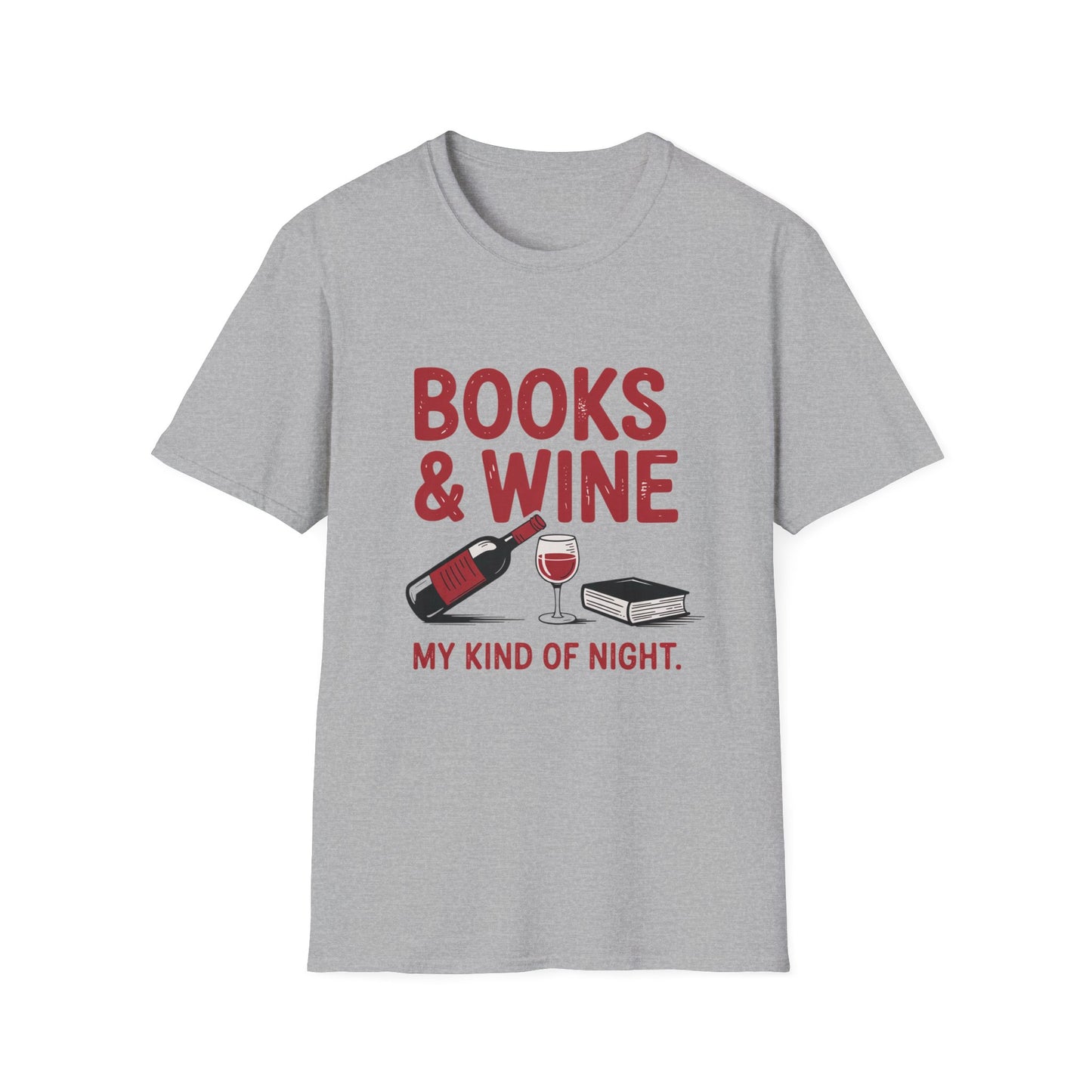 Books & Wine - My Kind of Night T-shirt