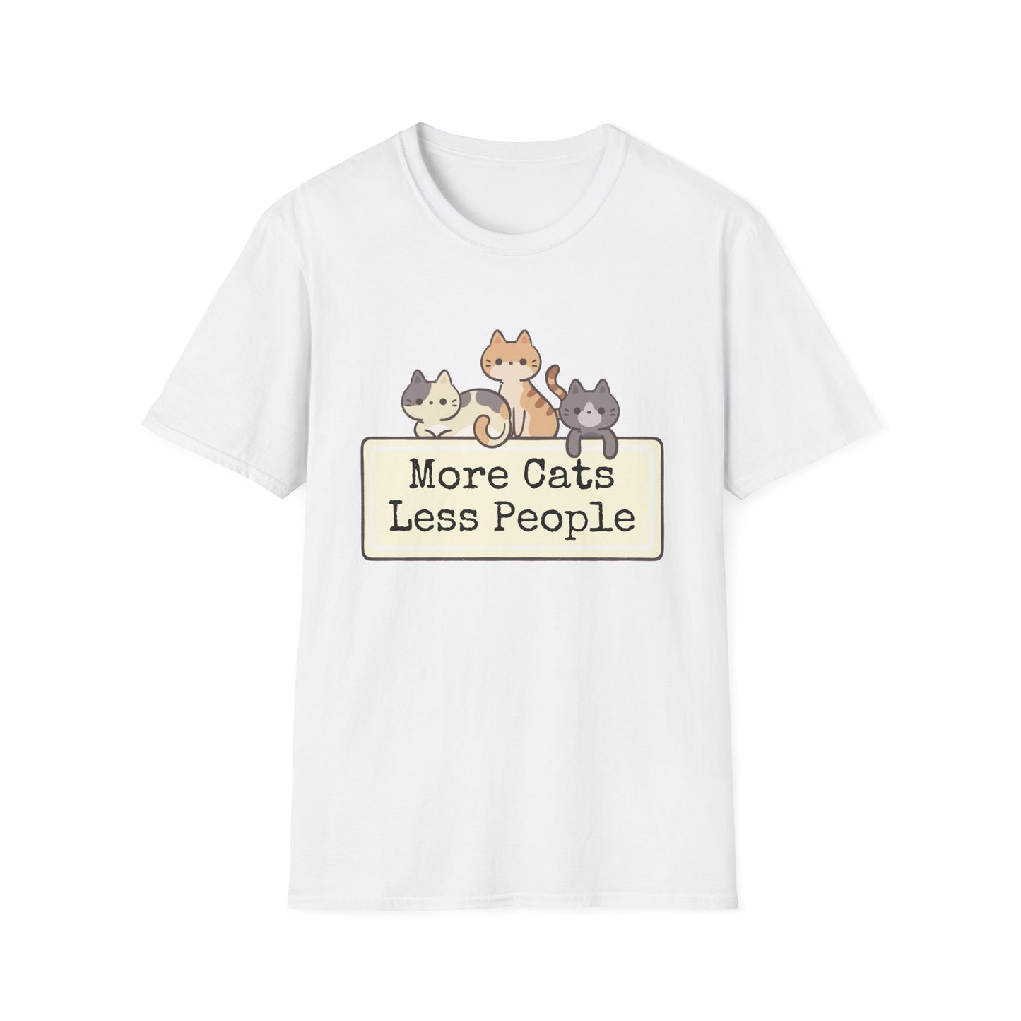 More Cats, Less People T-Shirt