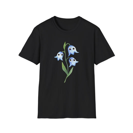 Googly Eye Bluebell Watercolor Flowers T-Shirt