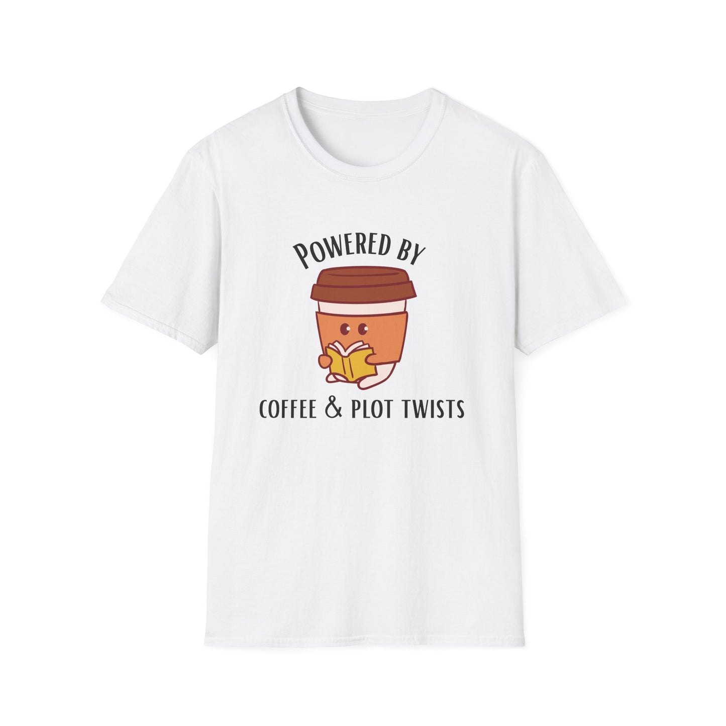 Powered by Coffee & Plot Twists T-Shirt