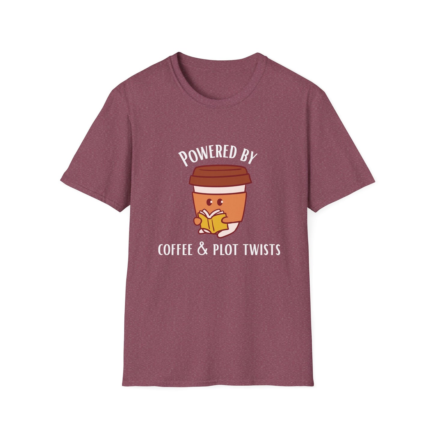 Powered by Coffee & Plot Twists T-Shirt
