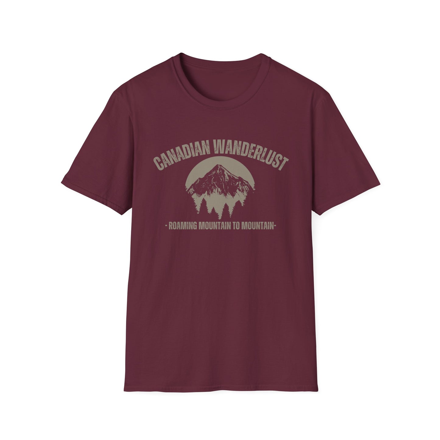 Canadian Wanderlust Roaming Mountain to Mountain T-Shirt