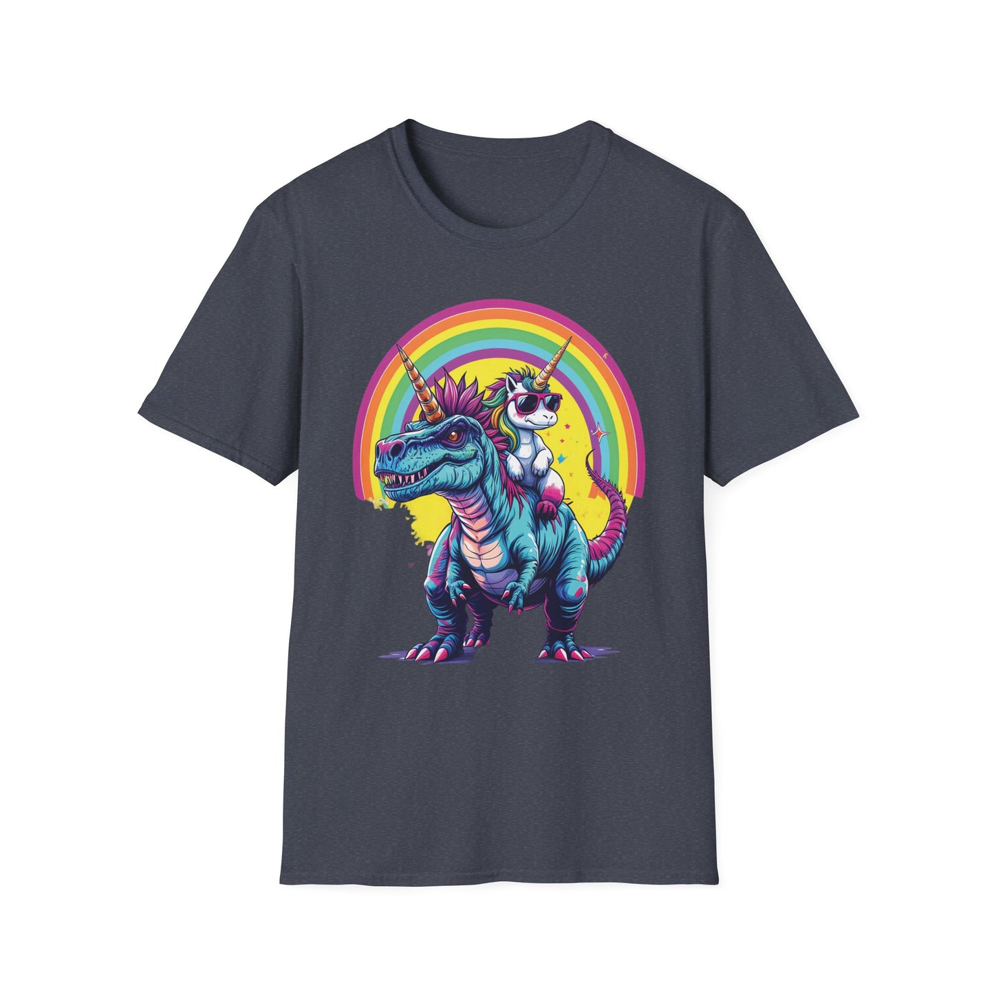Unicorn Riding a Dinosaur Graphic Tee