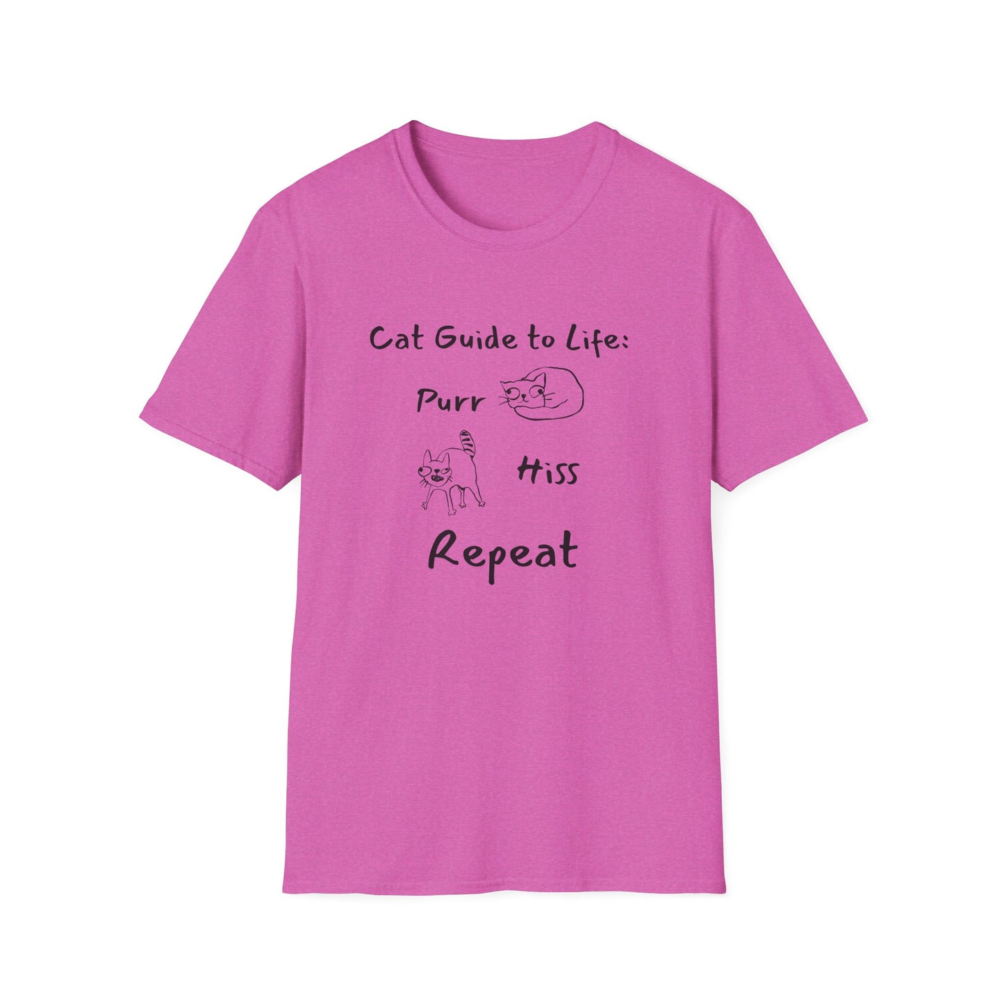 Cat Guide to Life: Purr, Hiss, Repeat T-Shirt