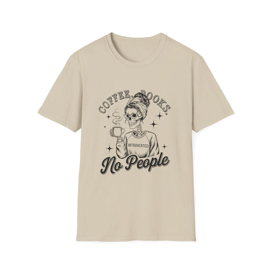 Coffee, Books, No People T-Shirt