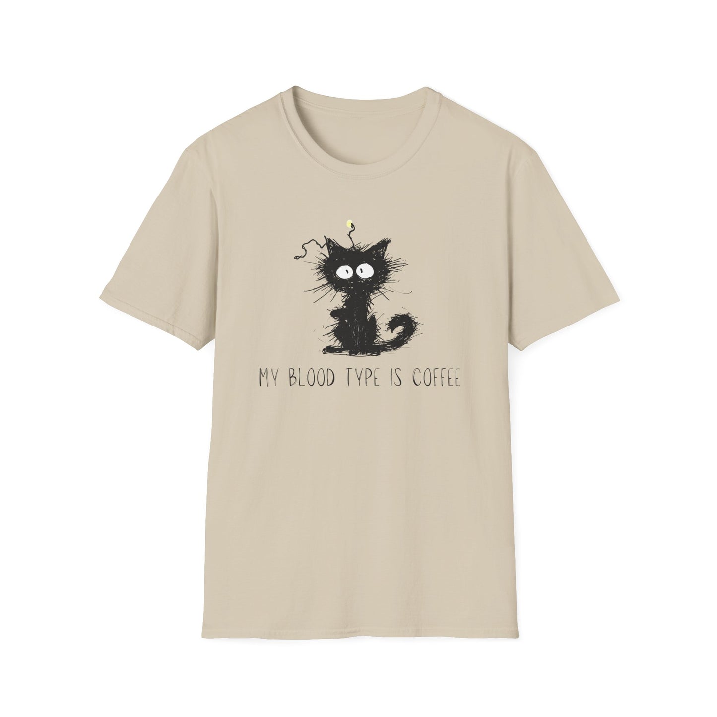 My Blood Type is Coffee Cat T-Shirt