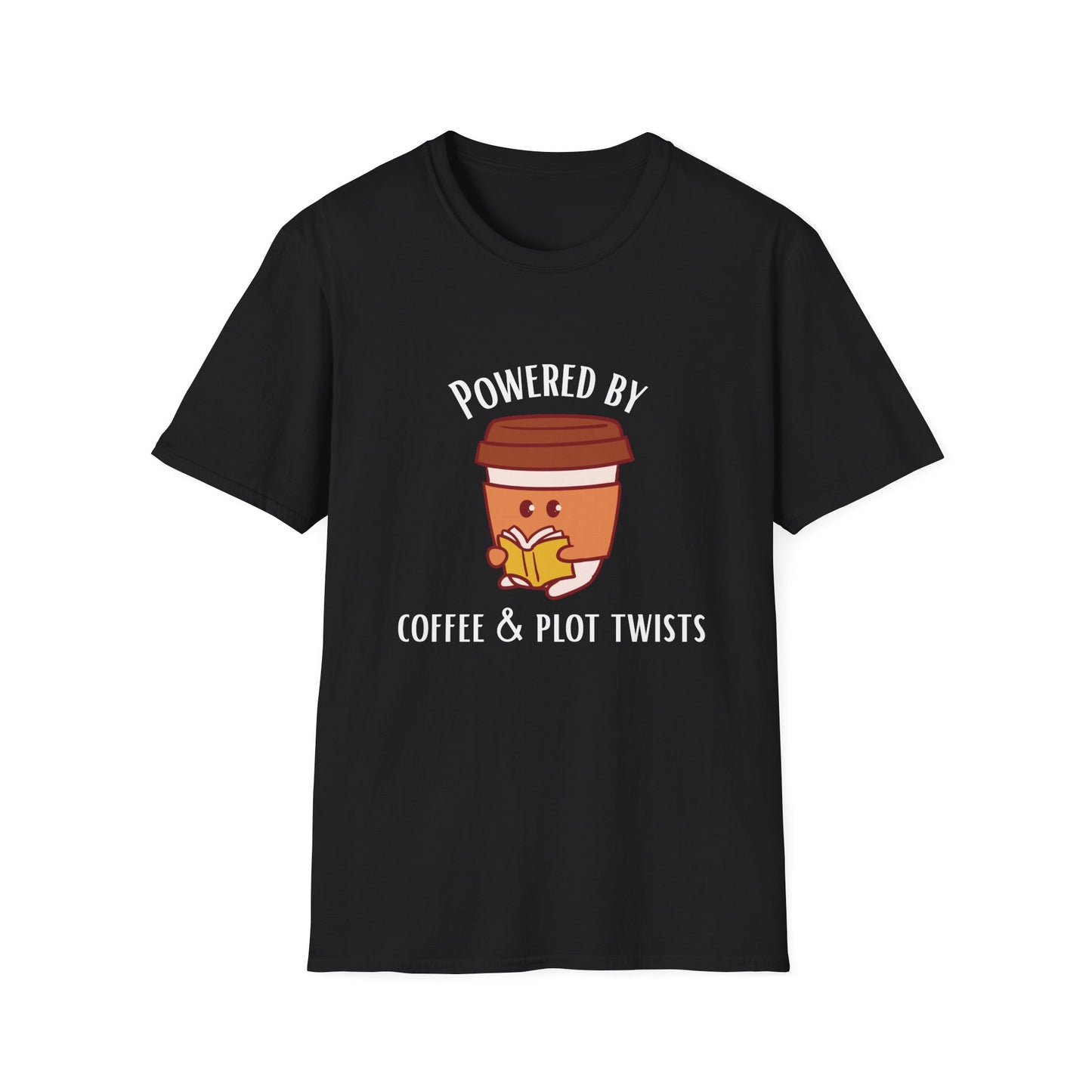 Powered by Coffee & Plot Twists T-Shirt