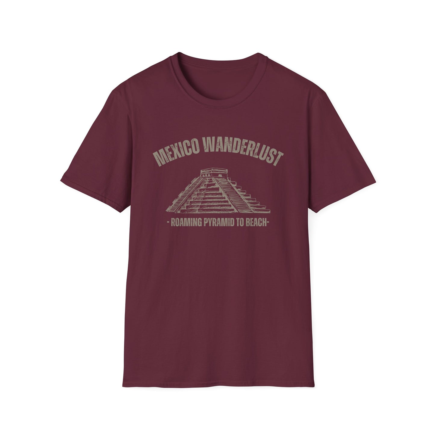 Mexico Wanderlust Roaming Pyramid to Beach T-Shirt