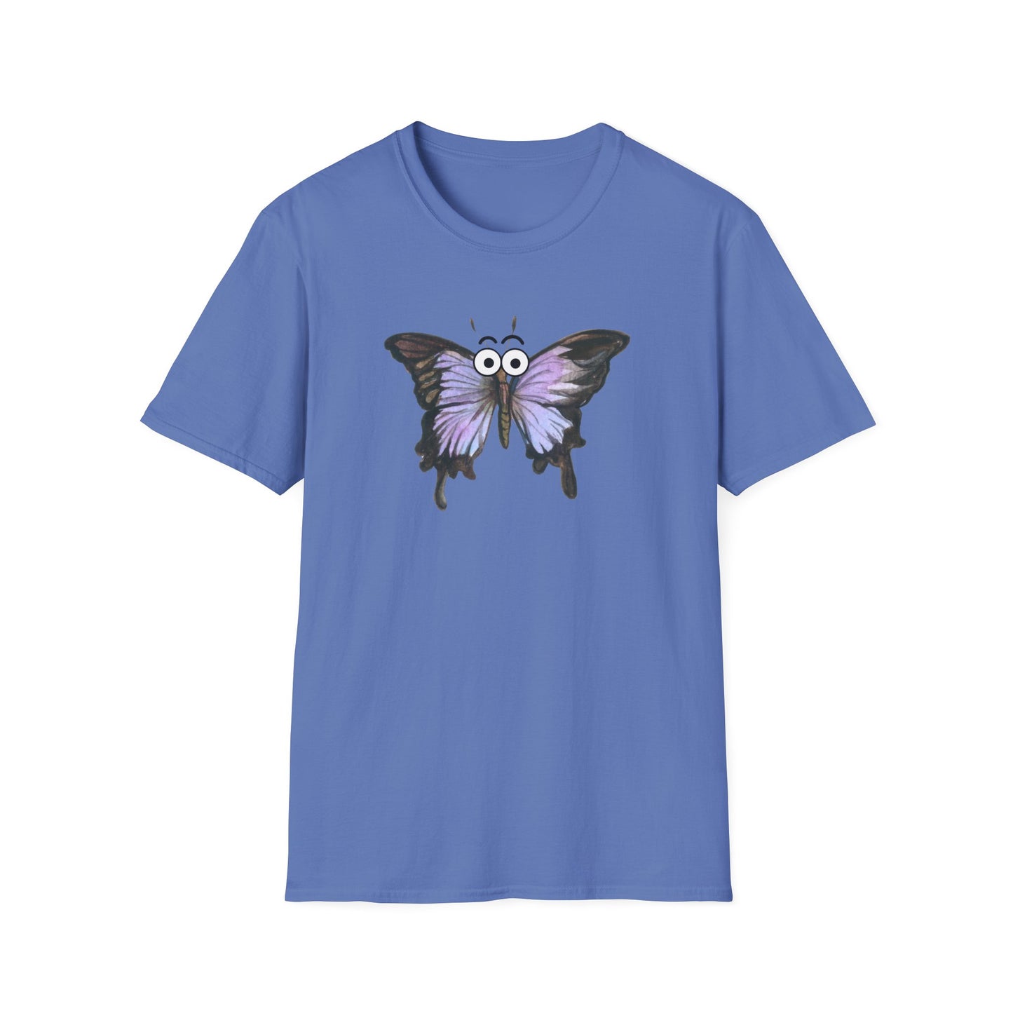 Googly Eye Watercolor Butterfly T-Shirt