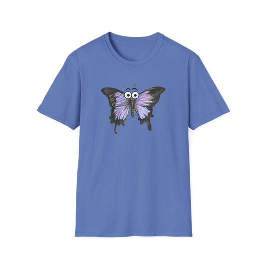 Googly Eye Watercolor Butterfly T-Shirt