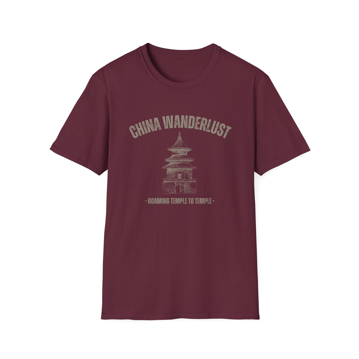 China Wanderlust Roaming Temple to Temple T-Shirt