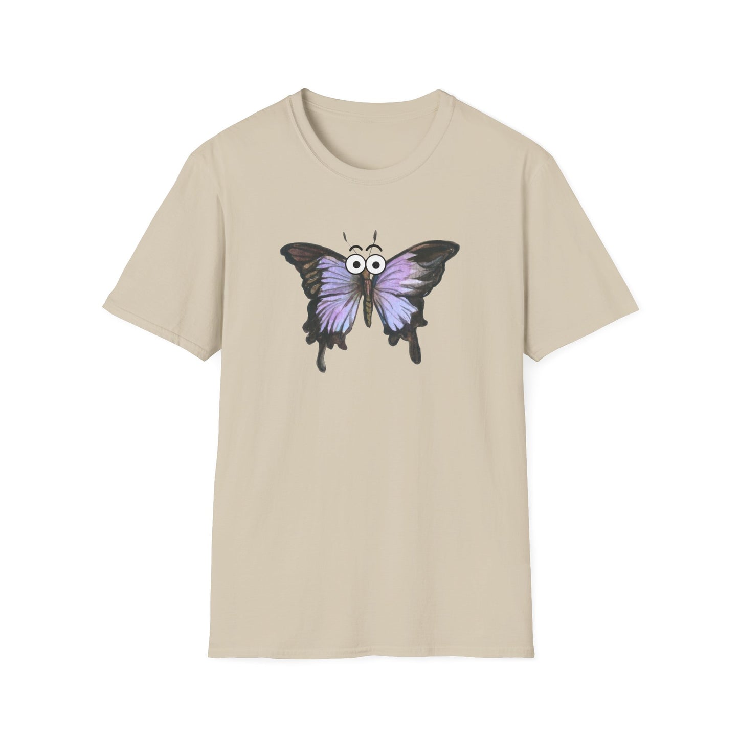 Googly Eye Watercolor Butterfly T-Shirt
