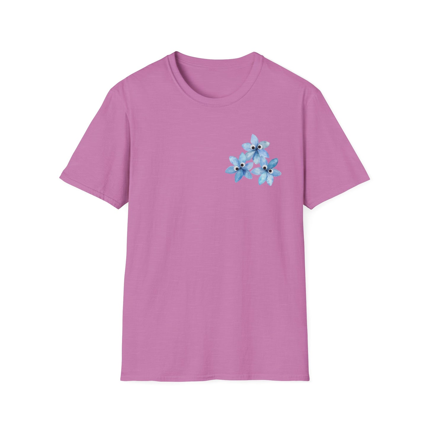 Cute Googly Eyed Watercolor Flowers T-Shirt
