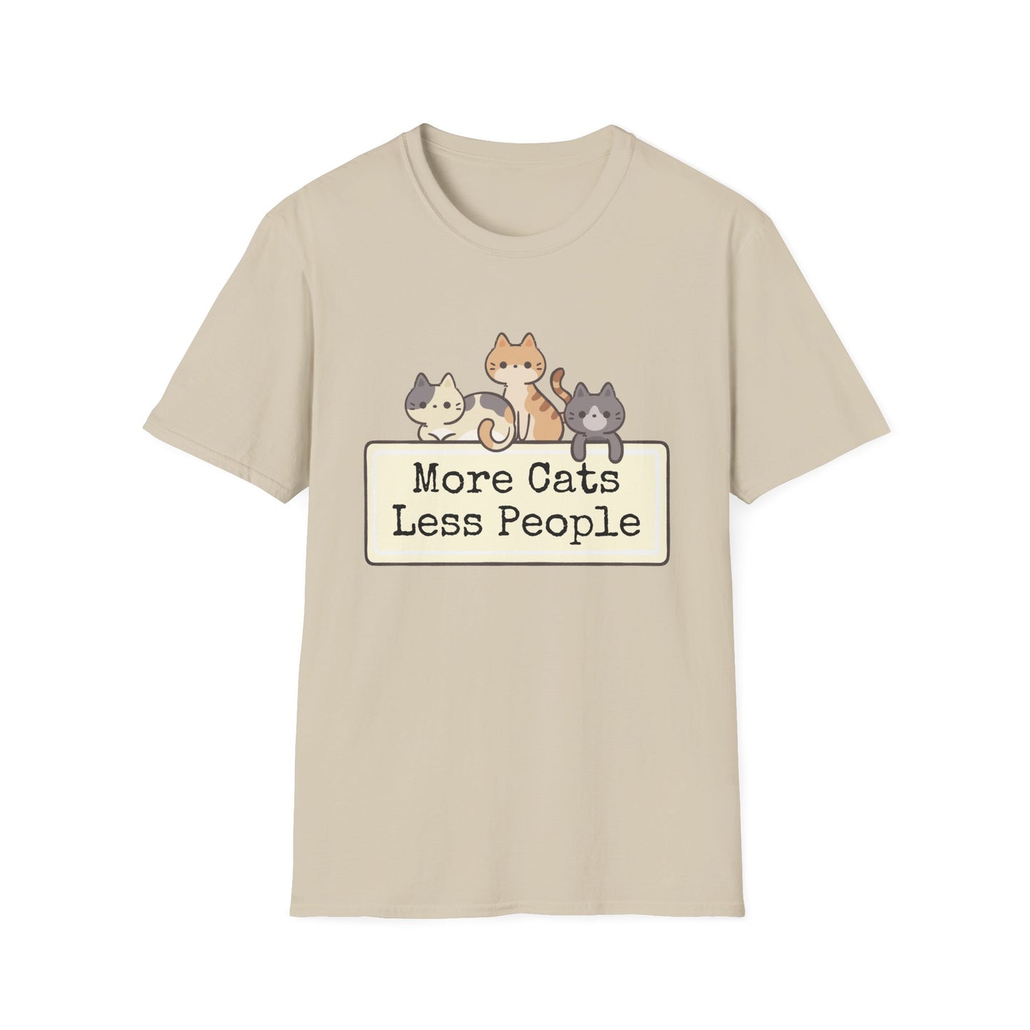 More Cats, Less People T-Shirt