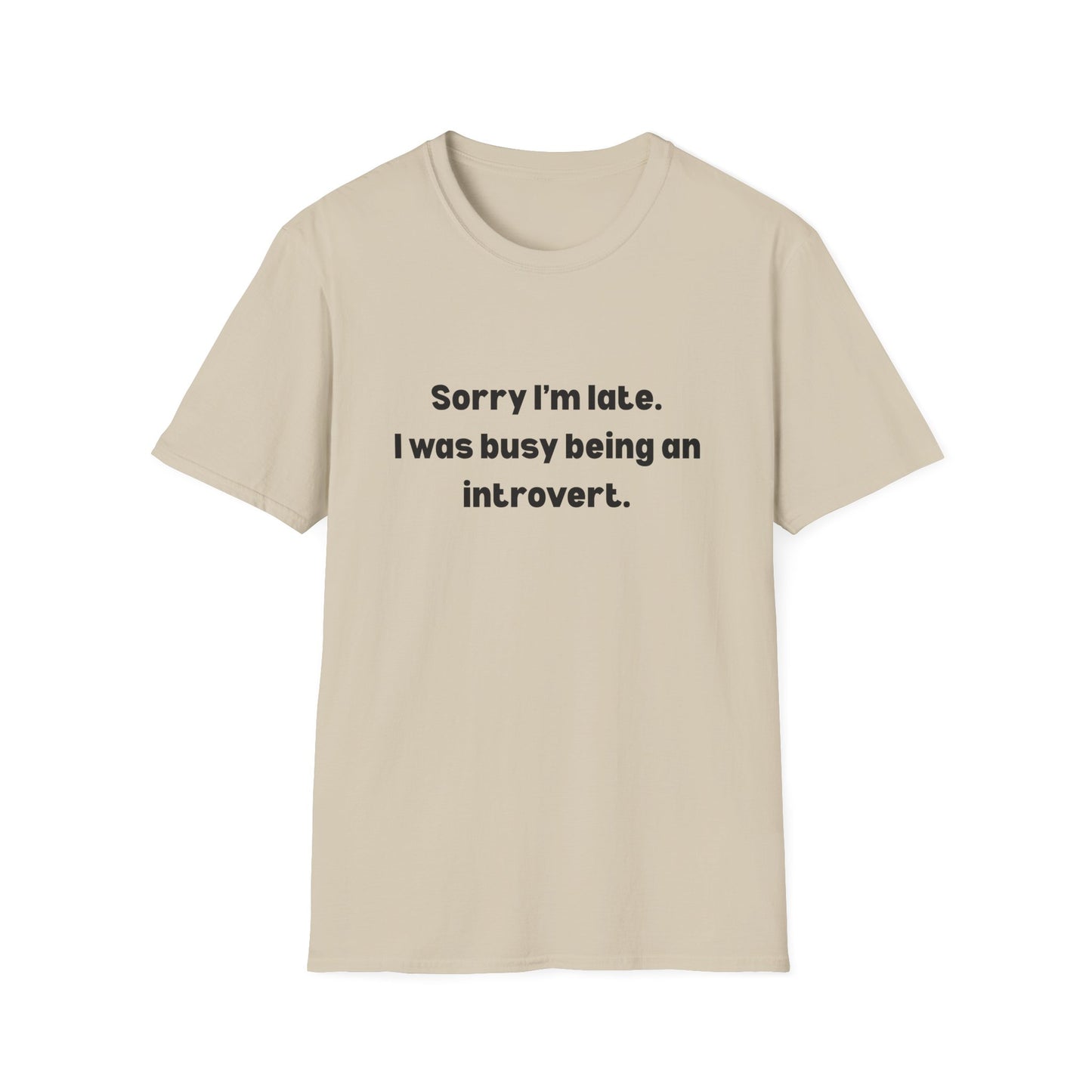 Sorry I'm Late, I Was Busy Being an Introvert T-Shirt