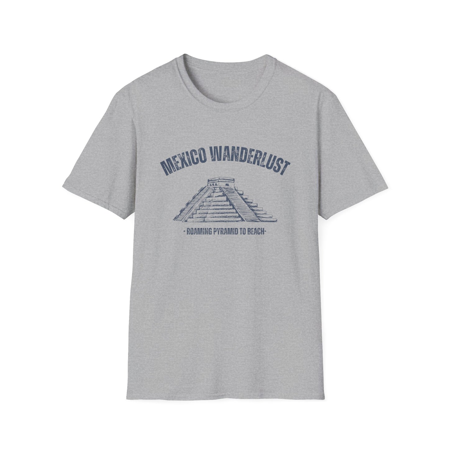 Mexico Wanderlust Roaming Pyramid to Beach T-Shirt