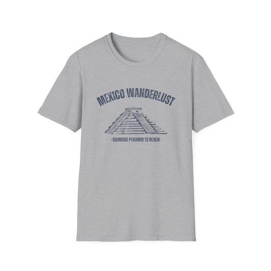 Mexico Wanderlust Roaming Pyramid to Beach T-Shirt