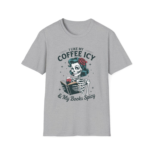 I Like my Coffee Icey and my Books Spicy T-Shirt