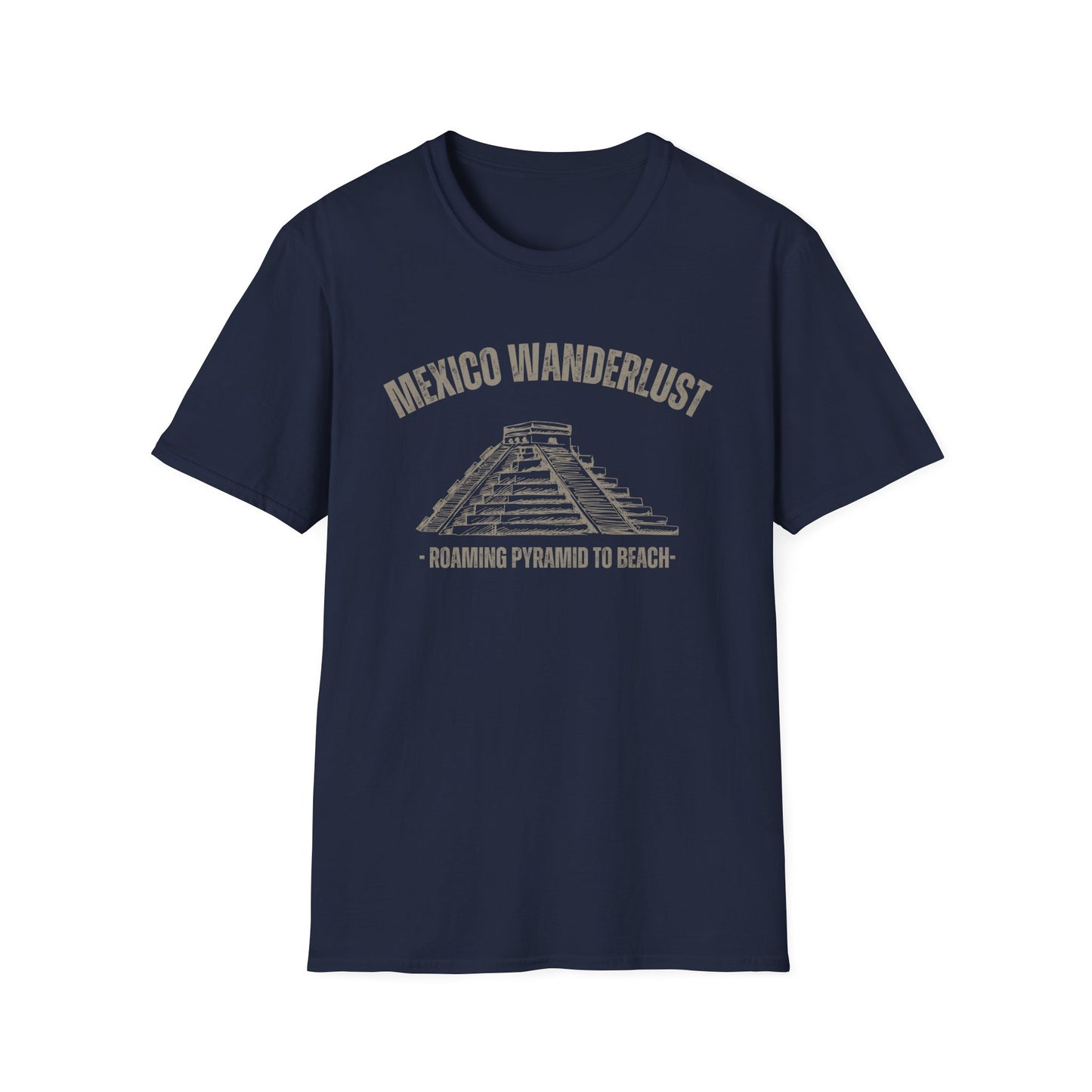 Mexico Wanderlust Roaming Pyramid to Beach T-Shirt