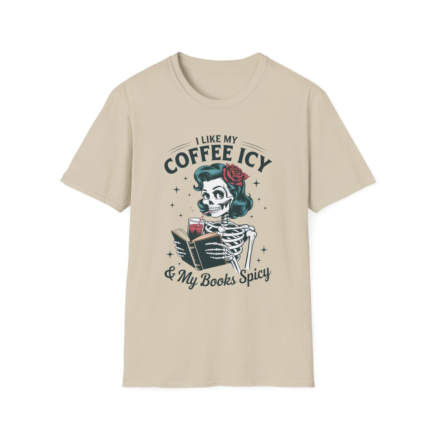 I Like my Coffee Icey and my Books Spicy T-Shirt
