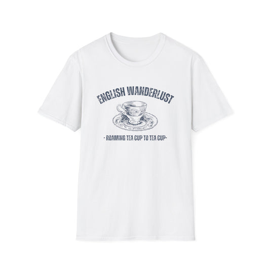 English Wanderlust Roaming Tea Cup to Teac Cup T-Shirt