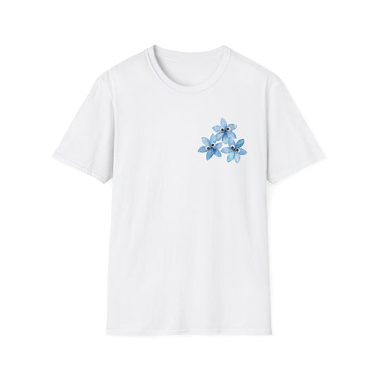 Cute Googly Eyed Watercolor Flowers T-Shirt
